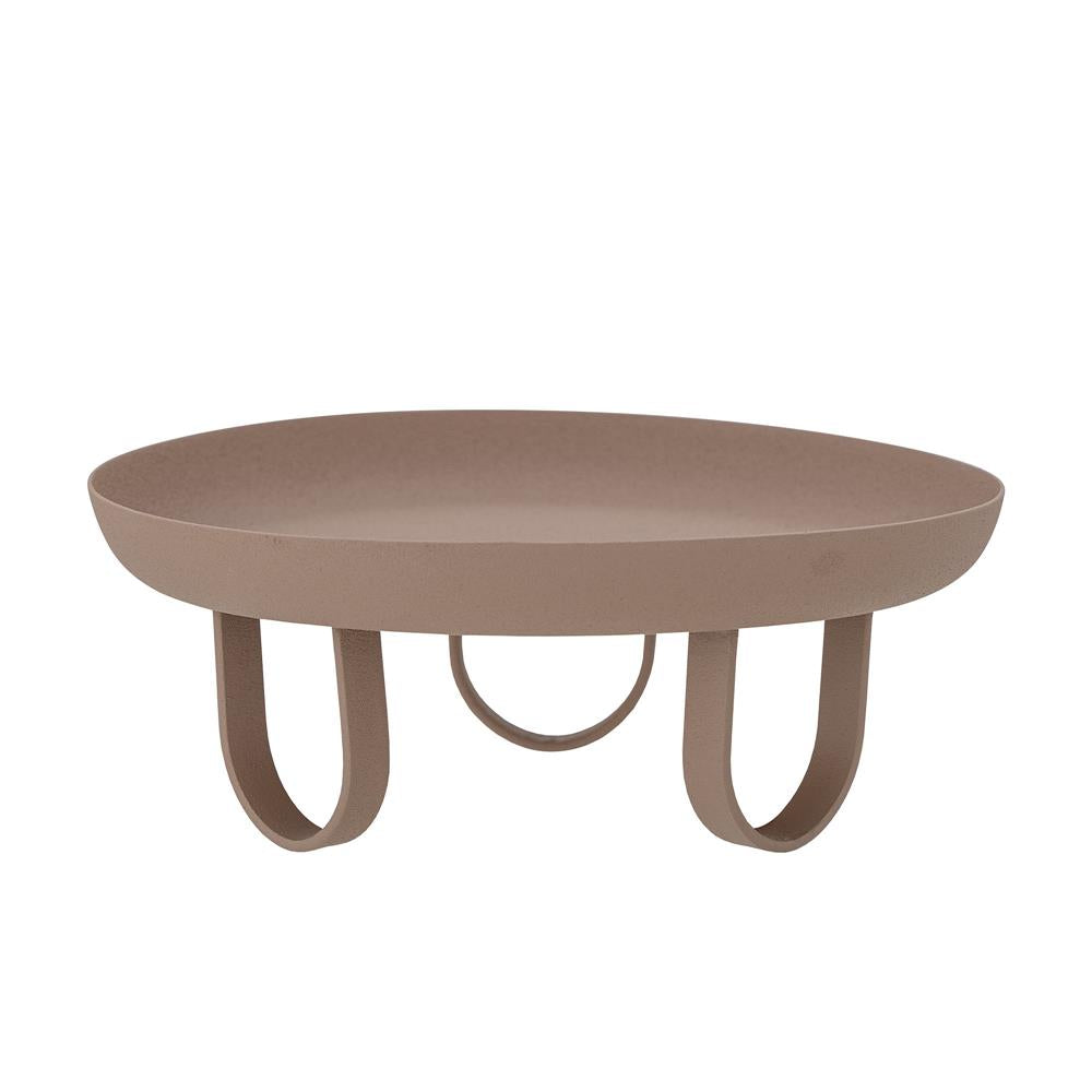 Bloomingville Kebie Tablett, Braun, Metall D20,5xH7,5 cm