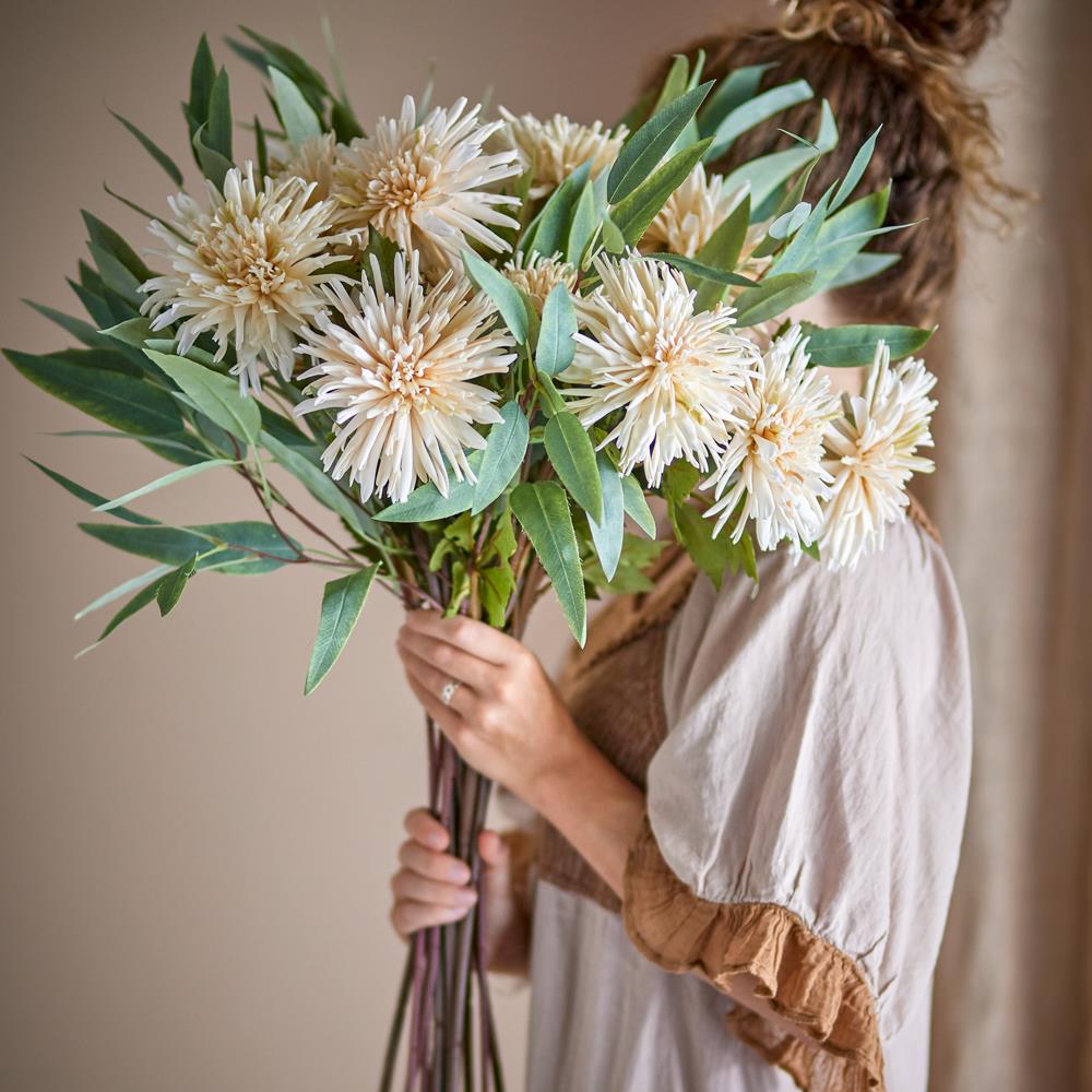 Bloomingville Chrysantemum Kunstblume Stiel Natur 54cm