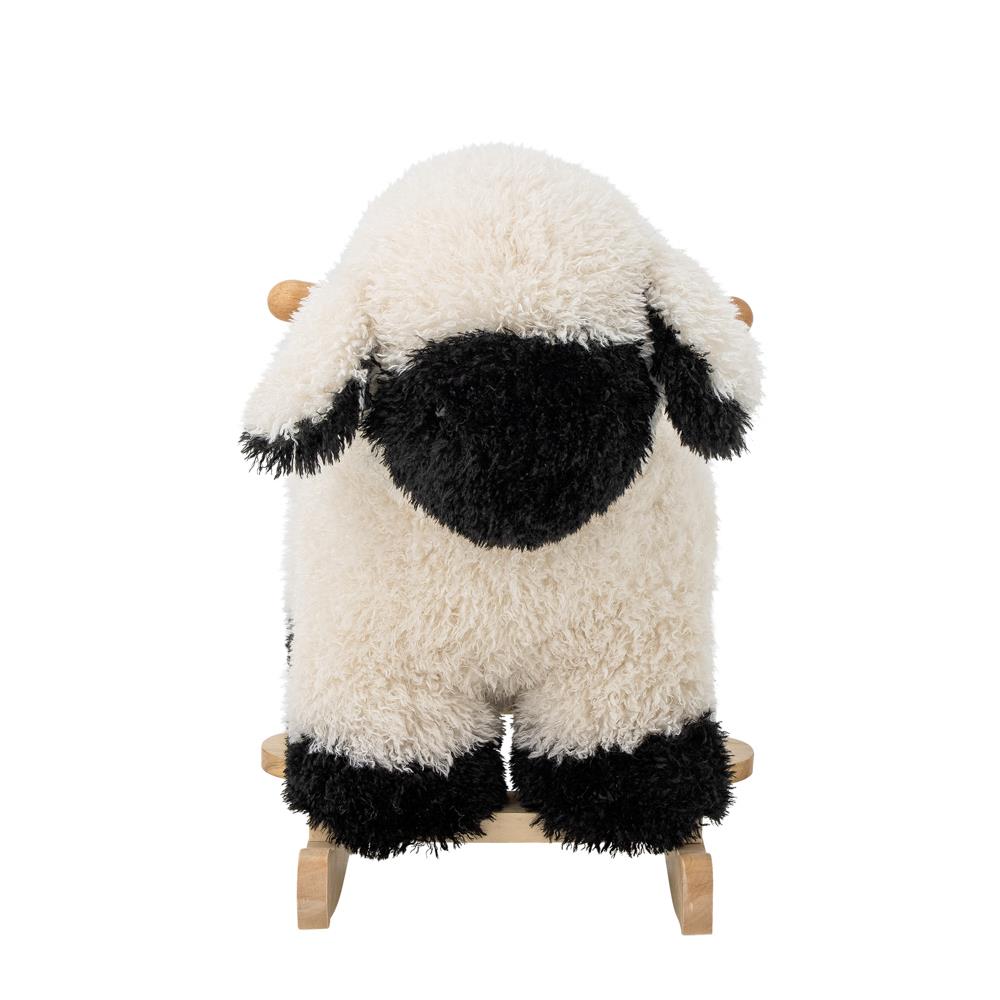 Bloomingville MINI Dolly Schaukeltier Schaf Weiß Polyester 65cm