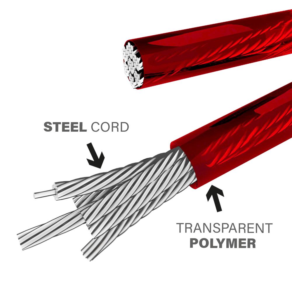 Aluminium Springseil verstellbar für Cardio und Fitness | HMS Premium SK60