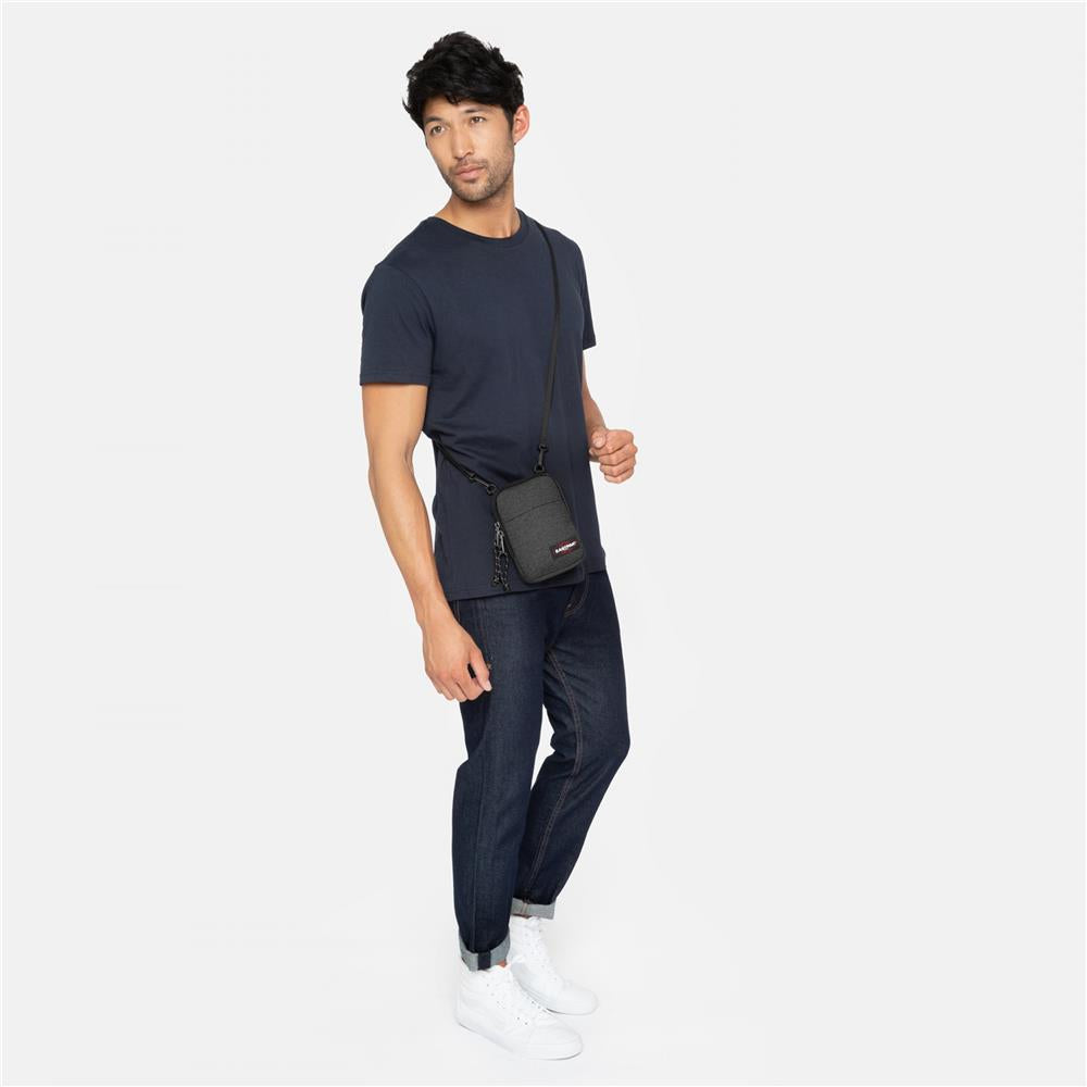 Eastpak BUDDY, Kleine Umhängetasche, Black Denim (grau), 0,5L, Schultertasche