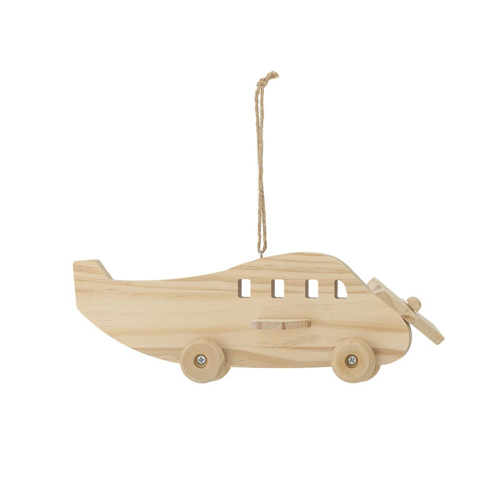 Bloomingville MINI Plane Mobile, Holz, Flugzeug, Kinderzimmer, Dekoration, dänisches Design