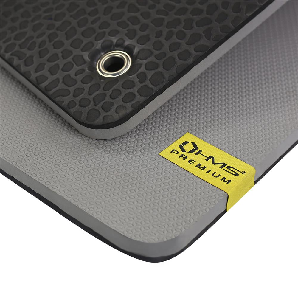 Fitnessmatte 120x60 cm 20 mm Grau/Schwarz | HMS Premium MFK02