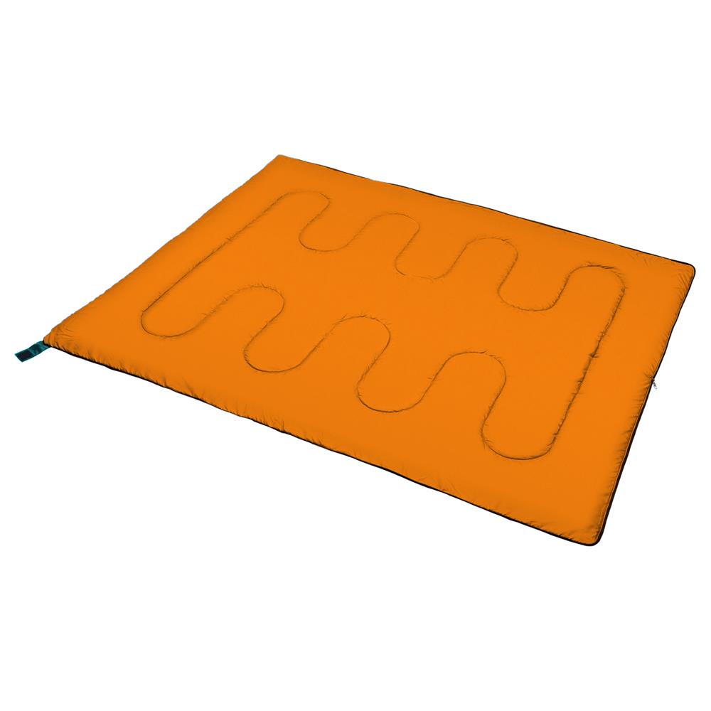 NILS CAMP Schlafsack Grün-Orange - leichter Sommerschlafsack für Camping, Trekking & Outdoor