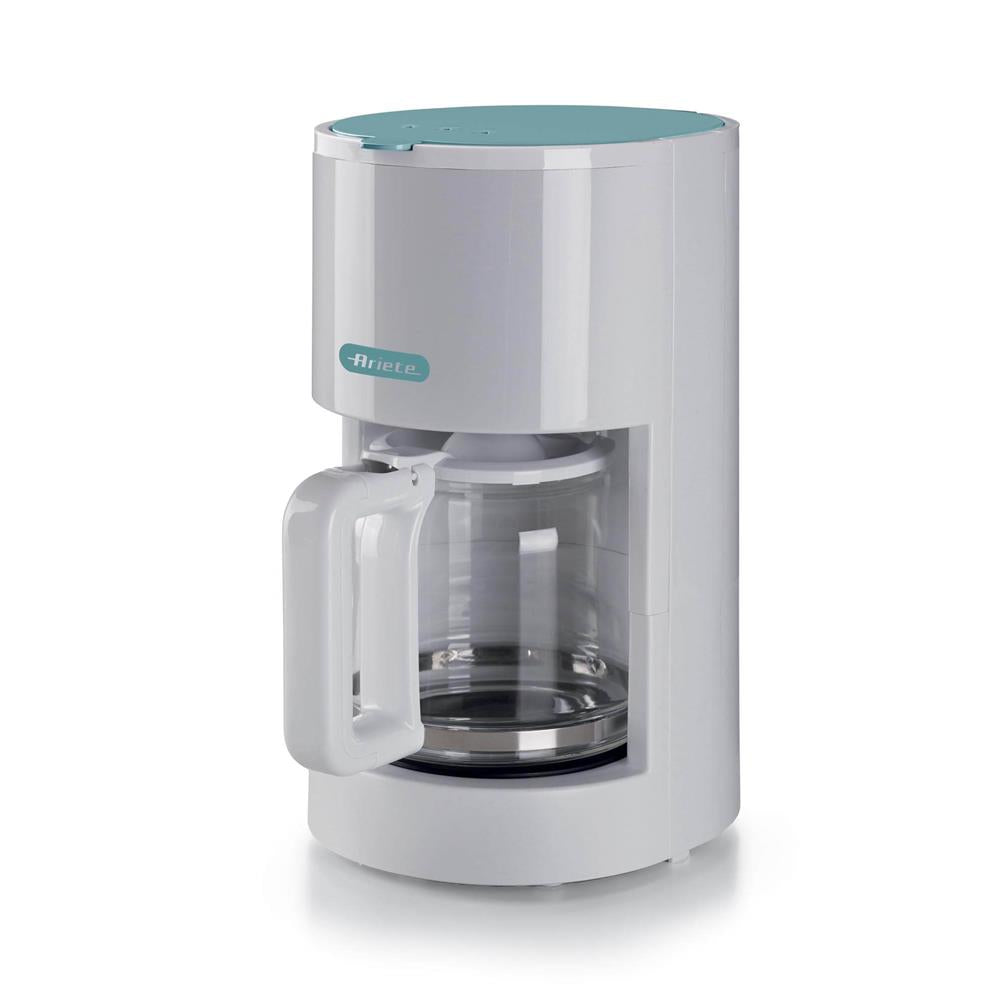 Ariete Breakfast Filterkaffeemaschine, Weiß, 12 Tassen Kaffeemaschine, Klassisches Design