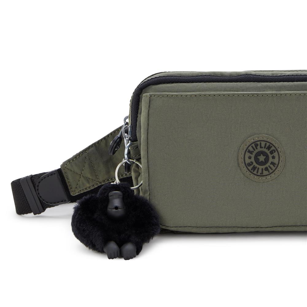 Kipling ABANU MULTI, 2-in-1-Crossbody- und Bauchtasche, Green Moss (grün), Schultertasche