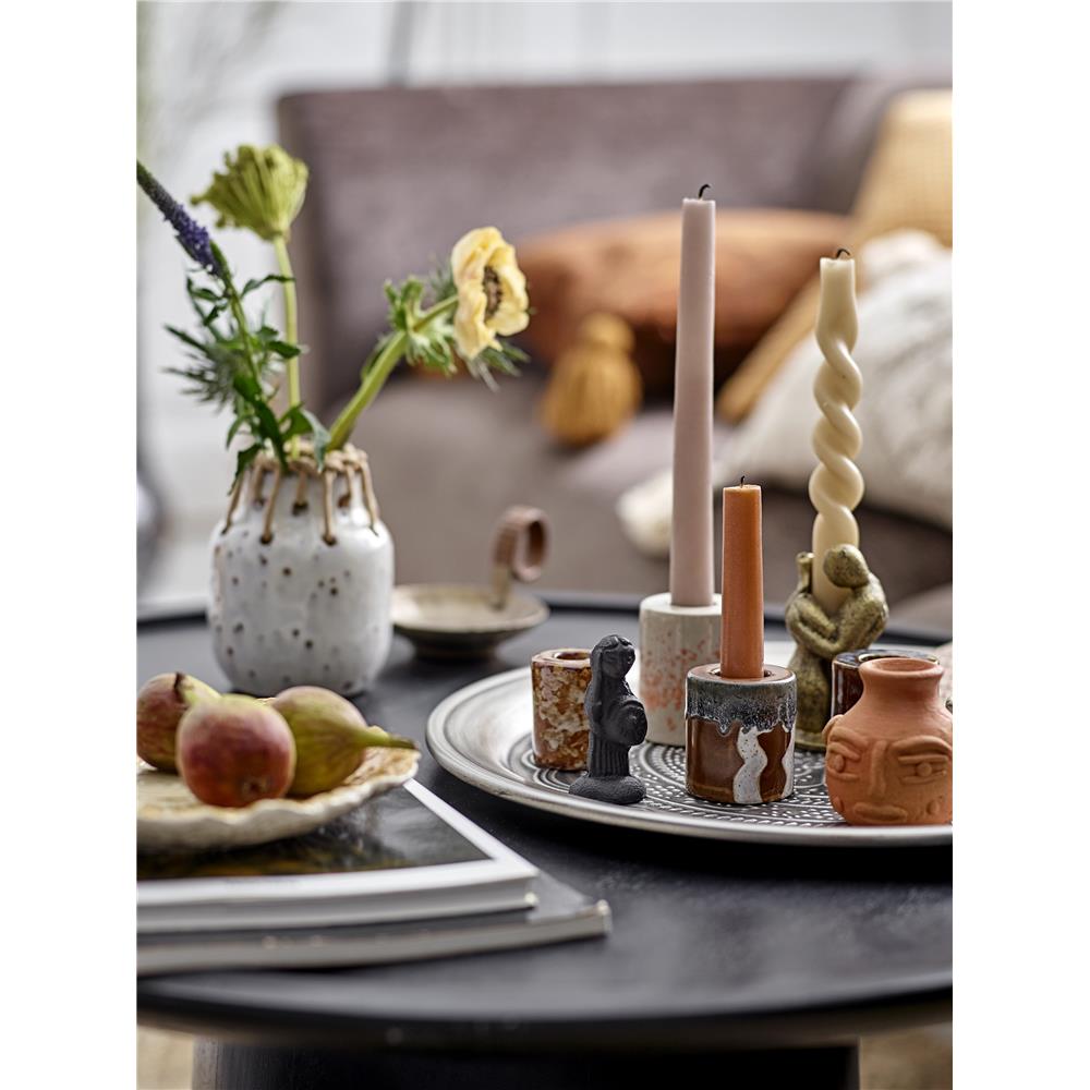 Bloomingville Savanna Teller Gemüseblatt Braun Steingut Dekoteller Dekoschale dänisches Design