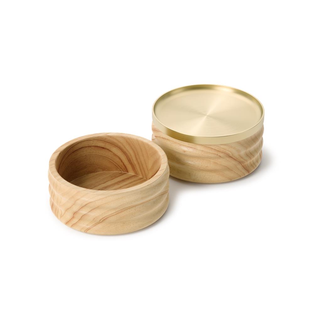 Umbra Tesora Aufbewahrungsbox aus Holz, 13cm, stapelbare Schmuckdose