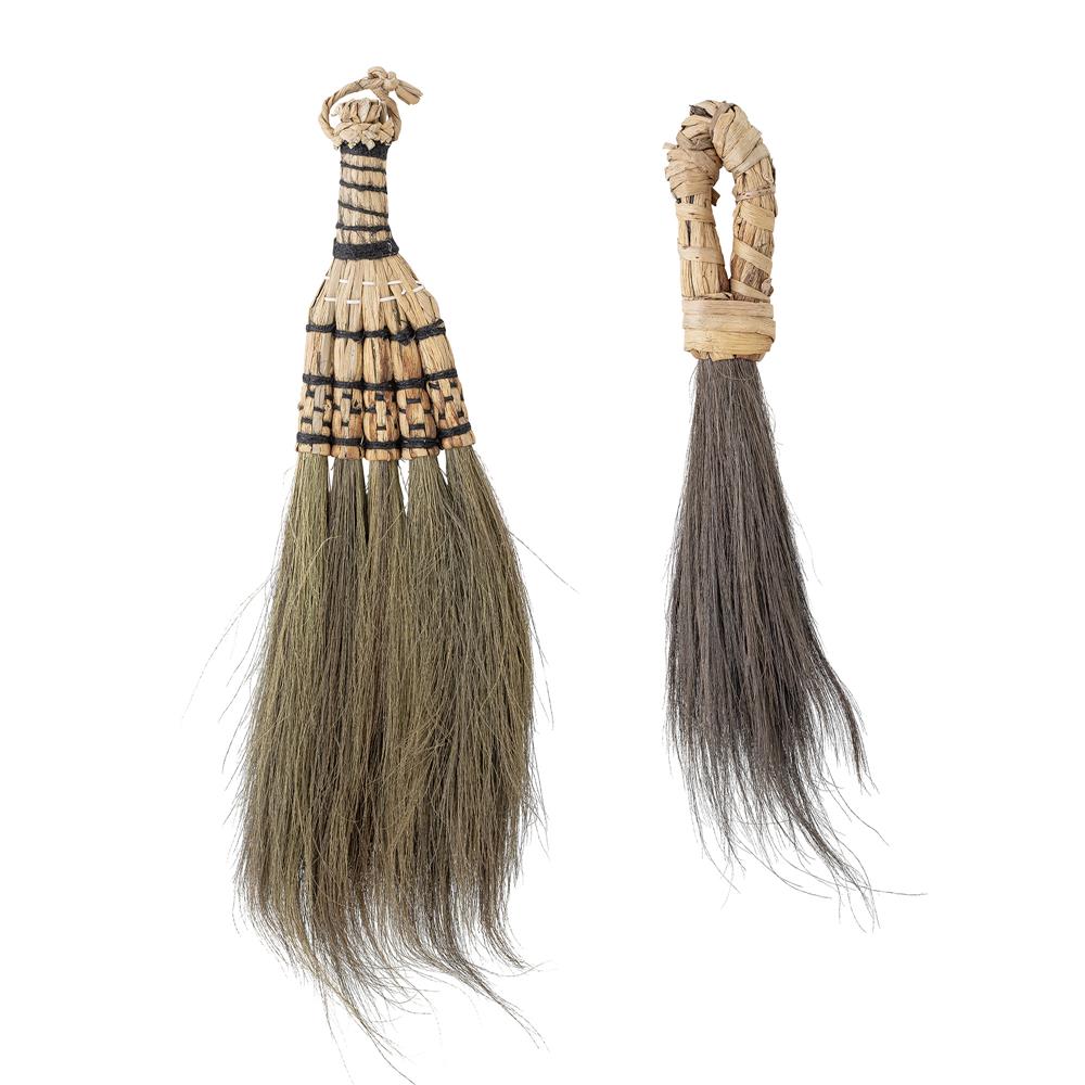 Bloomingville Hevan Wanddekoration, 2er Set, Natur, Besen aus Seegras