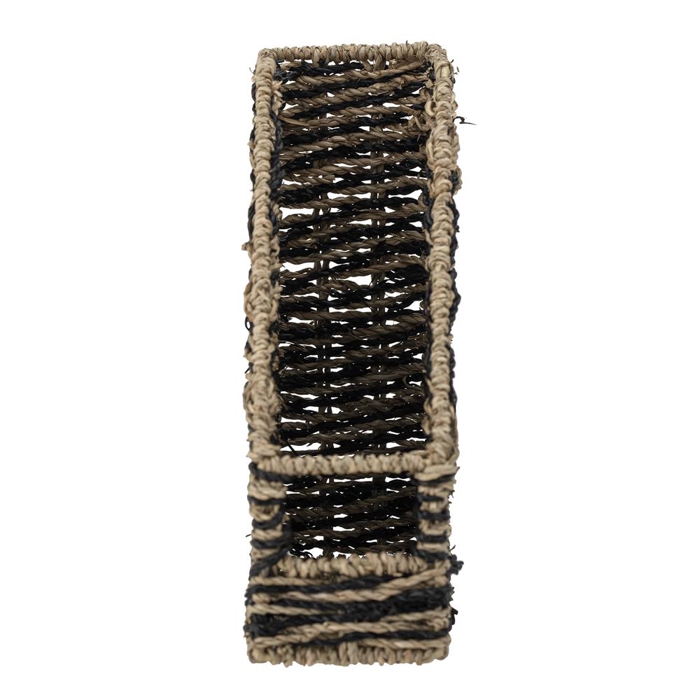 Bloomingville Claude Magazinhalter in Braun 28x28 cm aus Seegras