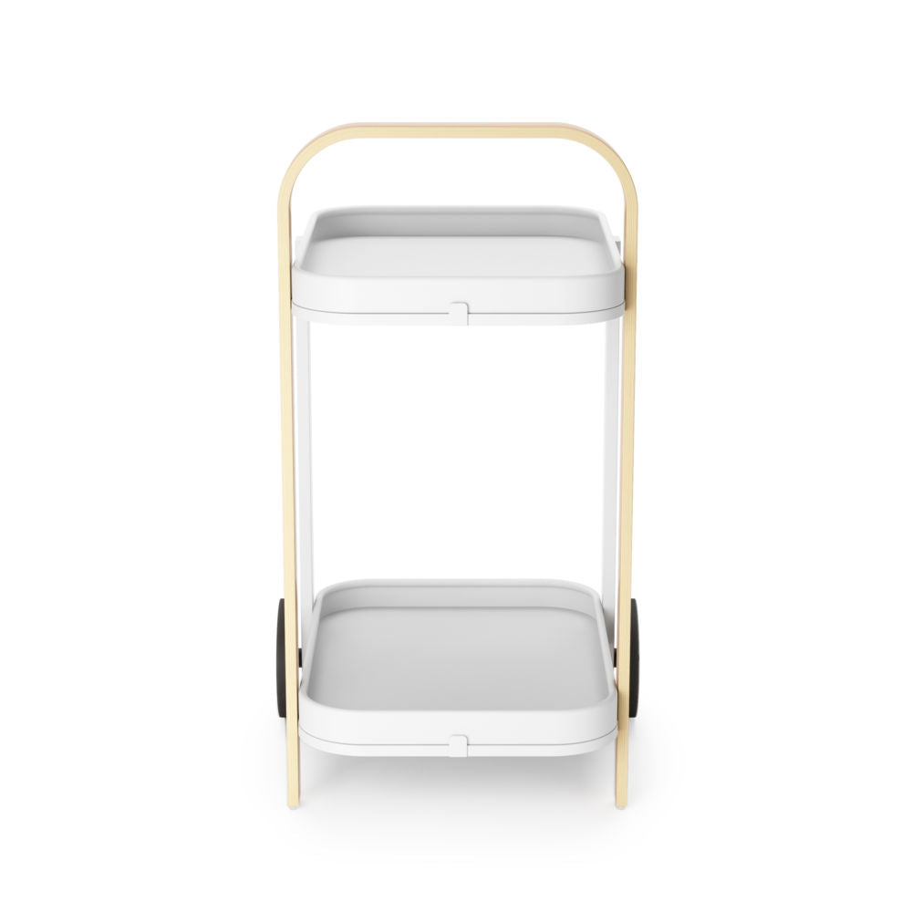 Umbra Bellwood Barwagen, Aufbewahrungswagen, Servierwagen in Weiß/Natur