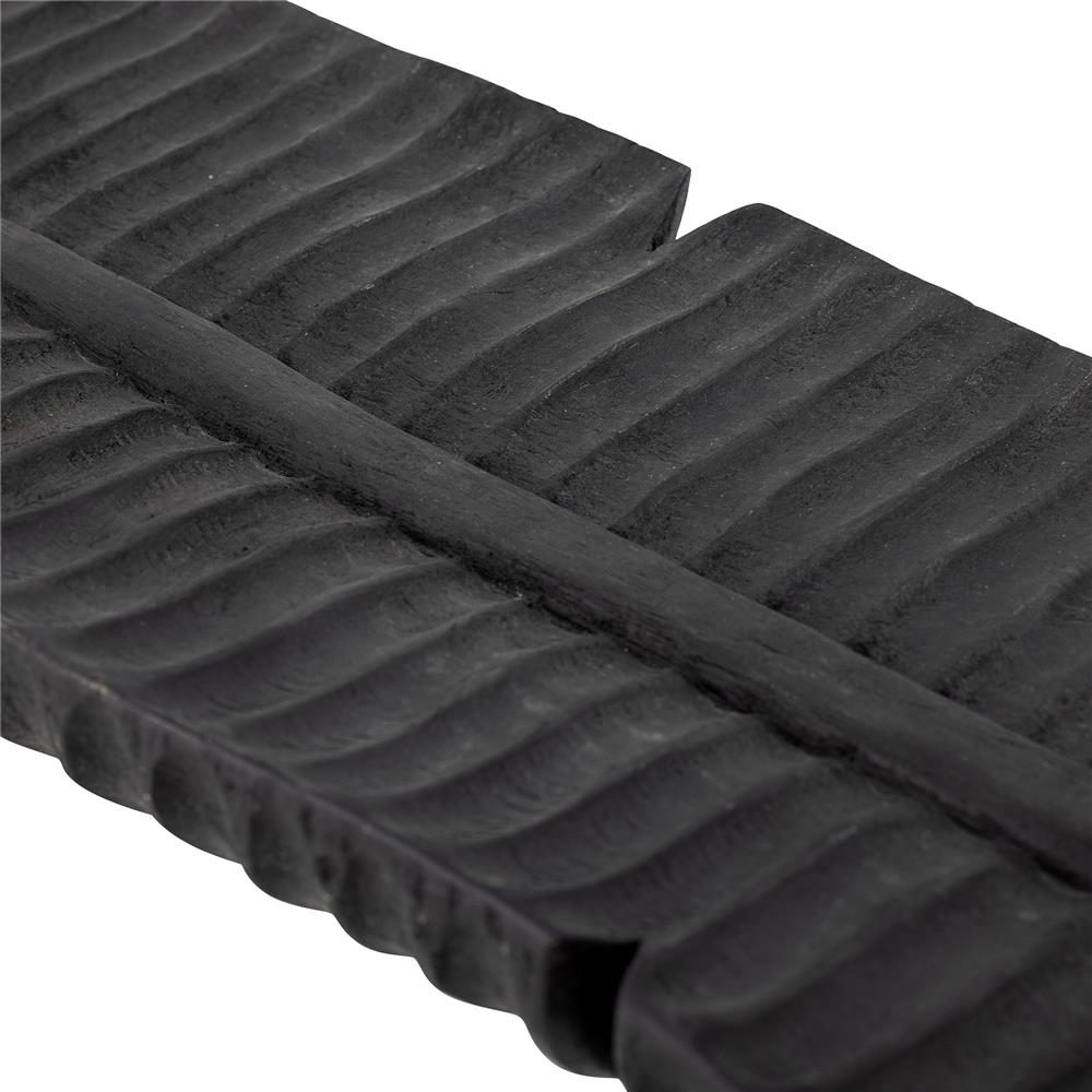 Bloomingville Daiva Dekofeder in Braun 94cm aus Mangoholz