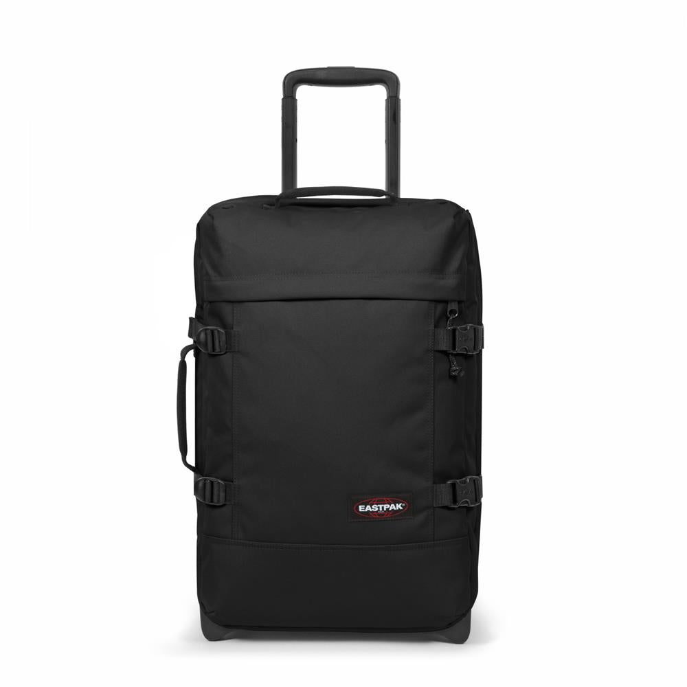Eastpak TRANVERZ S, Kleiner Reisetrolley, Black (schwarz), 42L, Rollkoffer mit 2 Rädern und TSA-Schloss