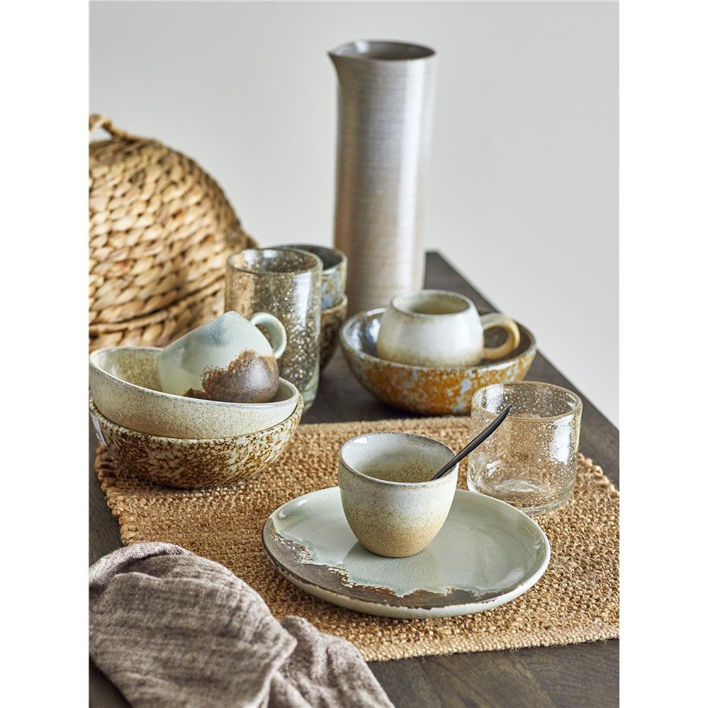 Bloomingville Paula Tasse, Blau/Braun, 250ml, Steingut, dänisches Design