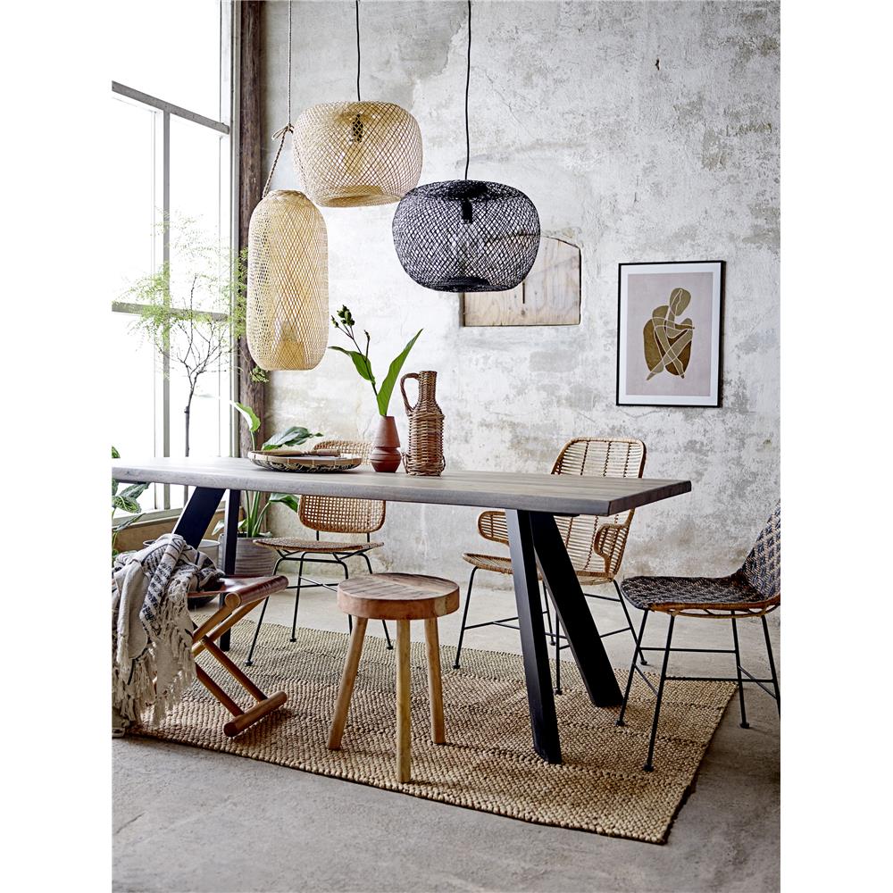 Bloomingville Pendellampe natur Ø25cm Bambus Pendelleuchte Hängelampe Hängeleuchte dänisches Design