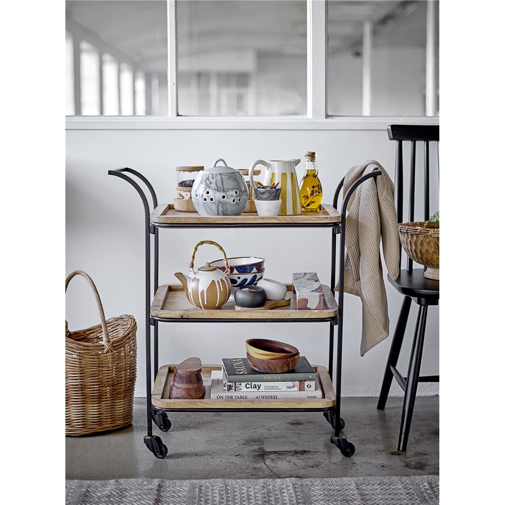 Bloomingville Camellia Schüssel Porzellan 16,5 x 8,5 cm Weiß Blau Dänisches Design