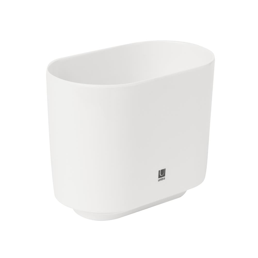 Umbra Step Zahnputzbecher Weiß Zahnbürstenhalter und Becher für Make-Up Accessoires mit drei Fächern