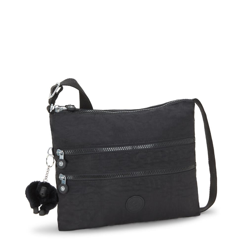Kipling ALVAR, Mittelgroße Umhängetasche, Black Noir (schwarz), 5L, Schultertasche