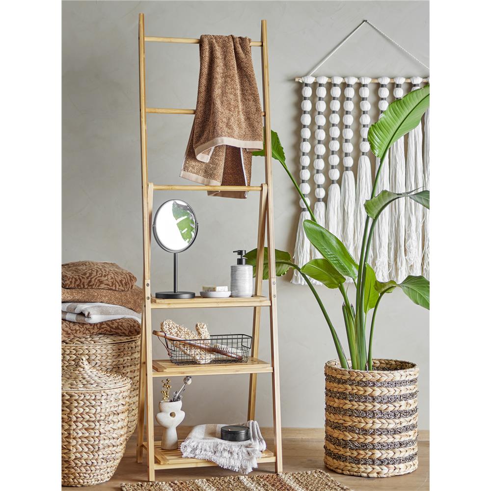 Bloomingville Kahla Handtuch, Braun, Baumwolle, 100x50 cm, dänisches Design