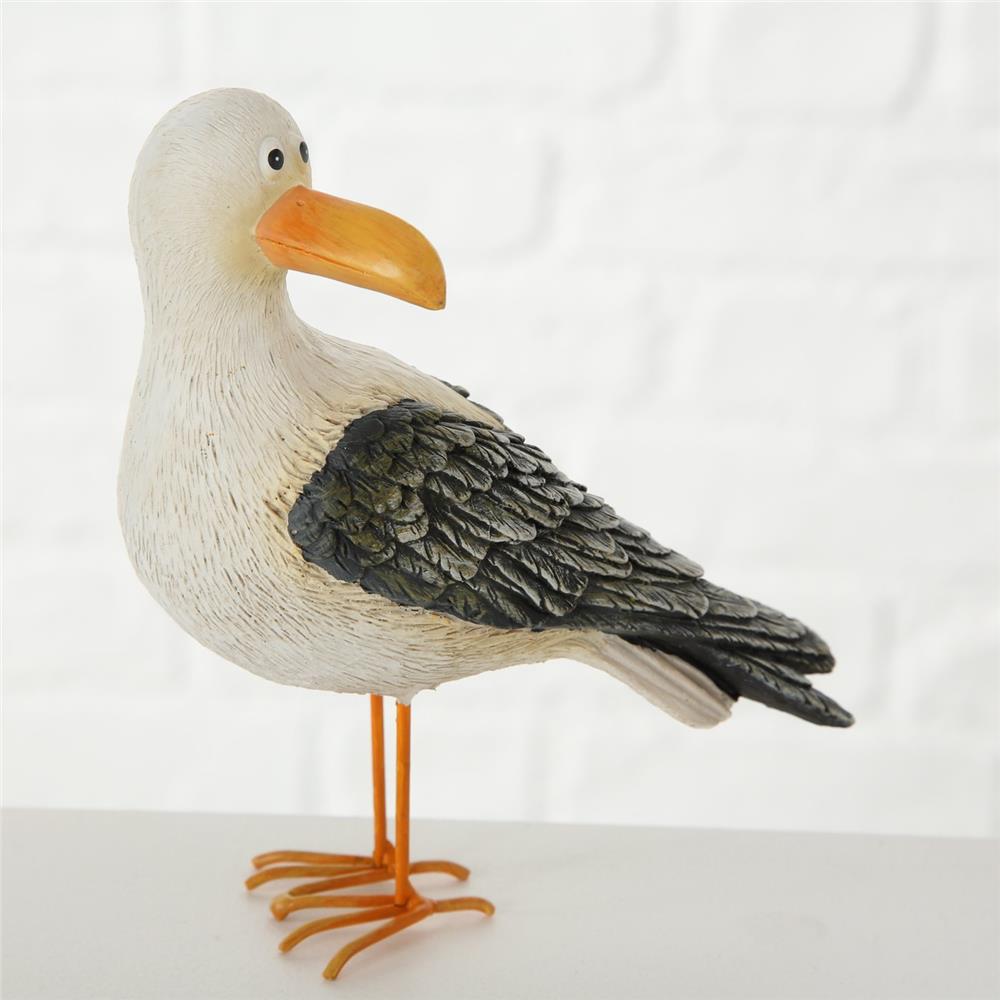 BOLTZE Dekofigur Möwe Leni stehend 15 cm Maritimes Design | 1 Stück zufällige Variante