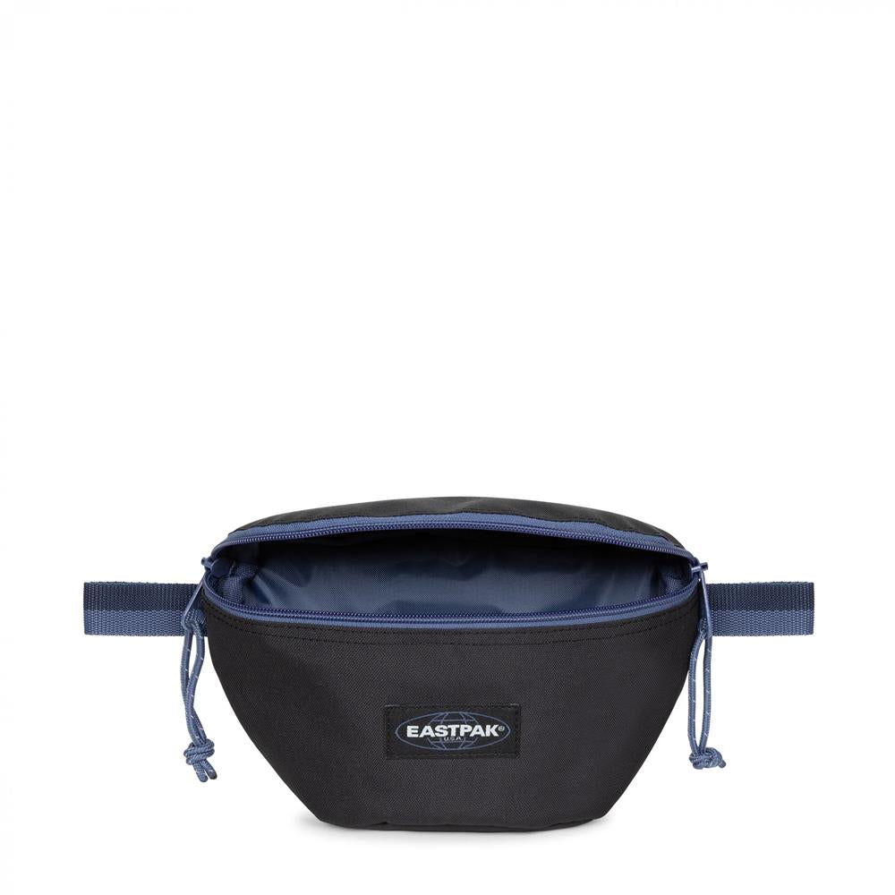 Eastpak SPRINGER, Kleine Umhängetasche, Kontrast Prep Black (blau) , 2L, Bauchtasche