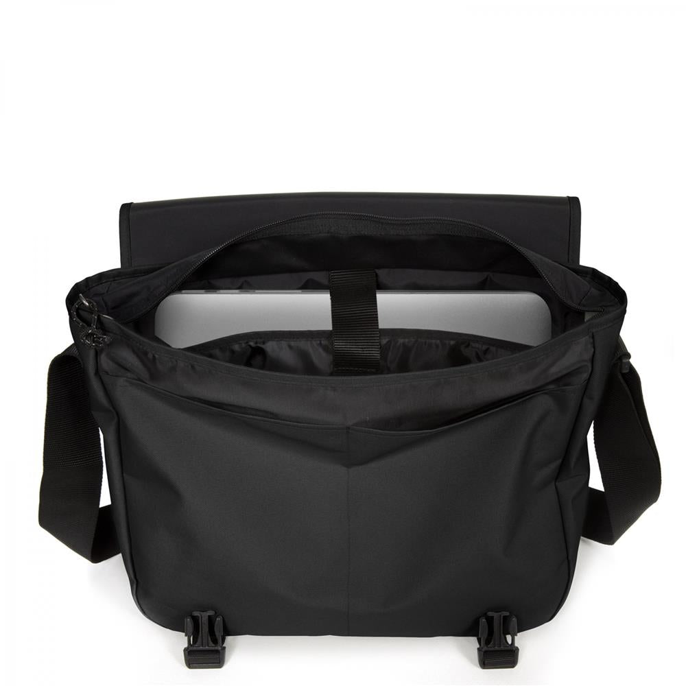 Eastpak DELEGATE +, Umhängetasche, Black (schwarz), 20L, Laptoptasche, Messenger-Tasche