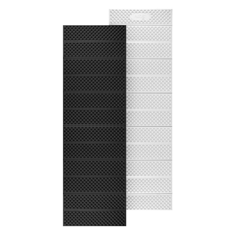 NILS CAMP Campingmatte faltbar 195 cm in schwarz - isolierende Outdoor Matte für Trekking & Camping