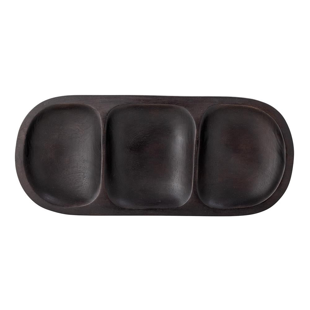 Bloomingville Vasilia Serviertablett, in Dunkelbraun, aus Mangoholz