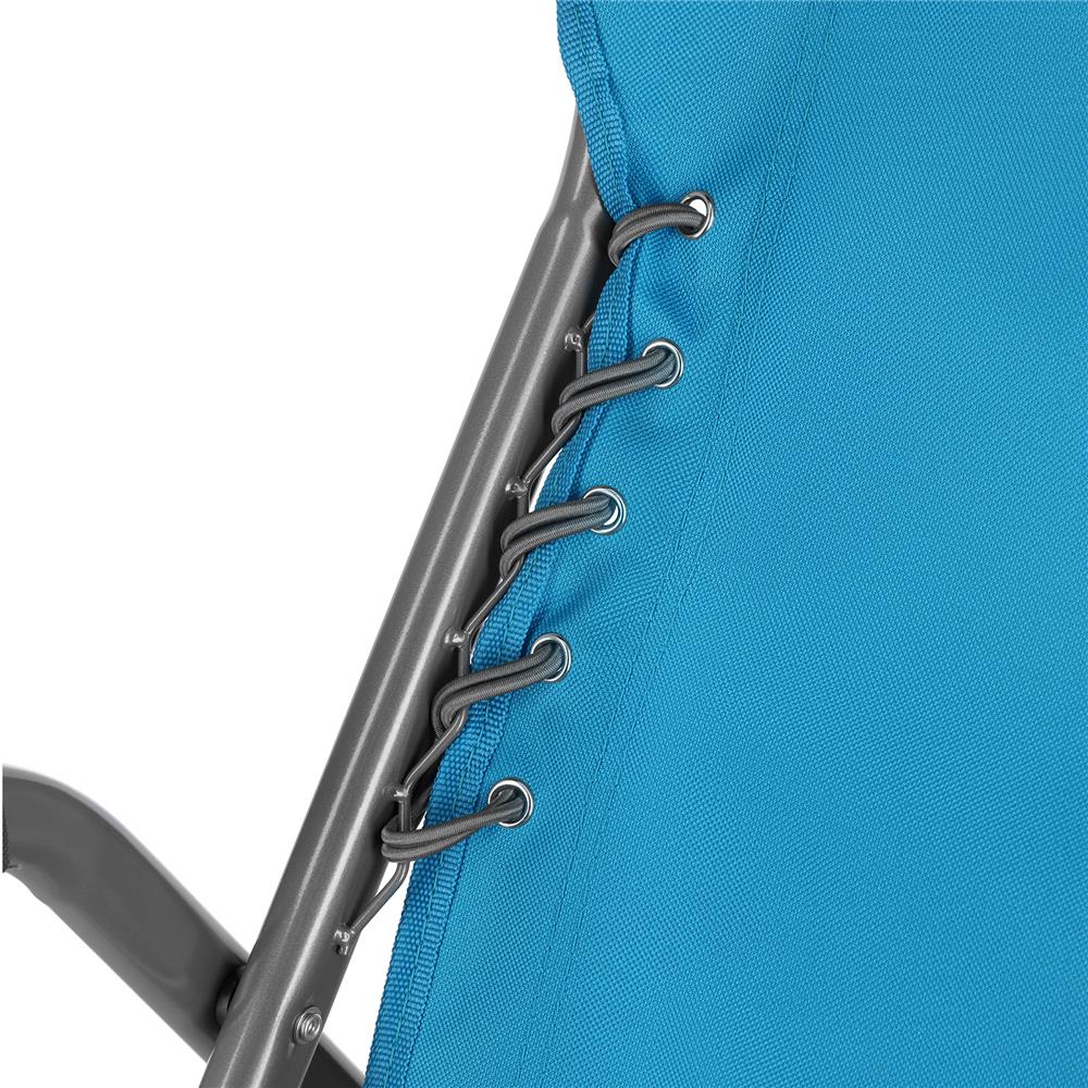 NILS CAMP Campingstuhl klappbar Blau - kompakter Klappstuhl für Camping, Strand & Garten