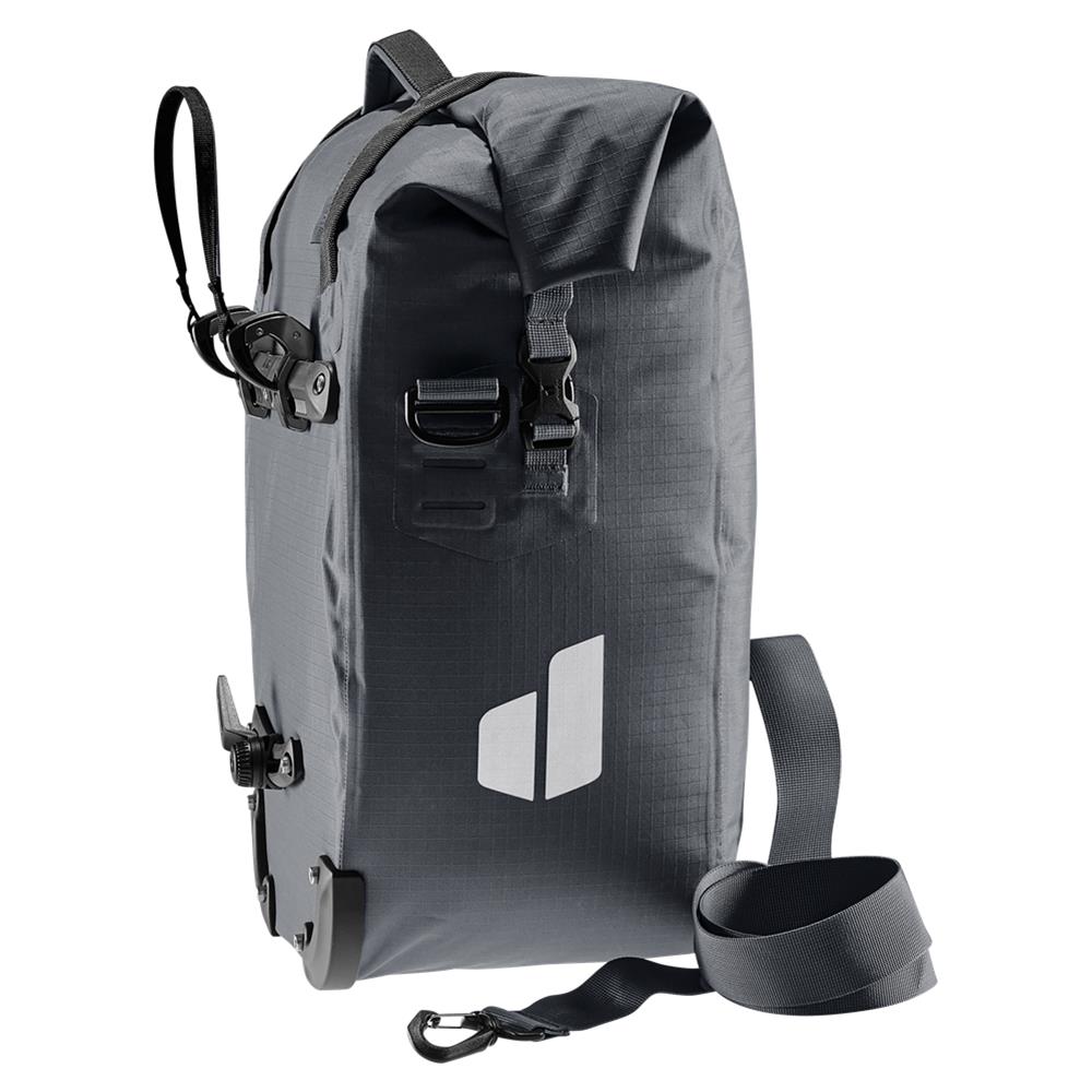 deuter Weybridge, Fahrradtasche, graphite (grau), 25L+5L, mit Bagfix-Halterung