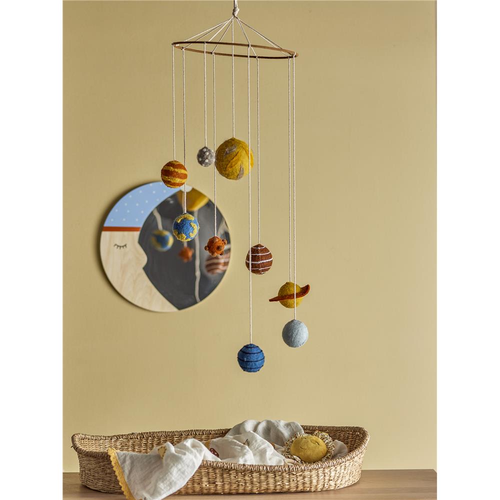 Bloomingville MINI Space Mobile, Weltraum, Planeten, Kinderzimmer, Dekoration, dänisches Design