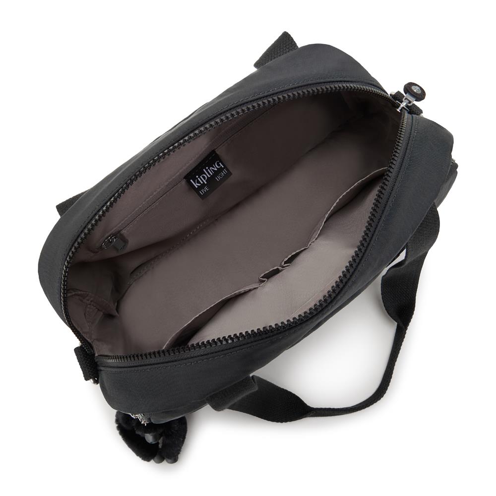 Kipling COOL DEFEA, Mittelgroße Schultertasche, Black Noir (schwarz), Umhängetasche