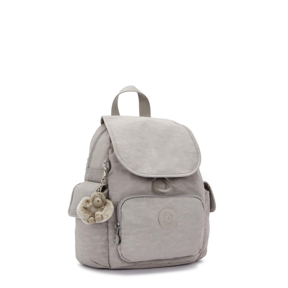 Kipling CITY PACK MINI, Extra kleiner Rucksack, Grey Gris (grau), 9L, Kompakt & Stylisch