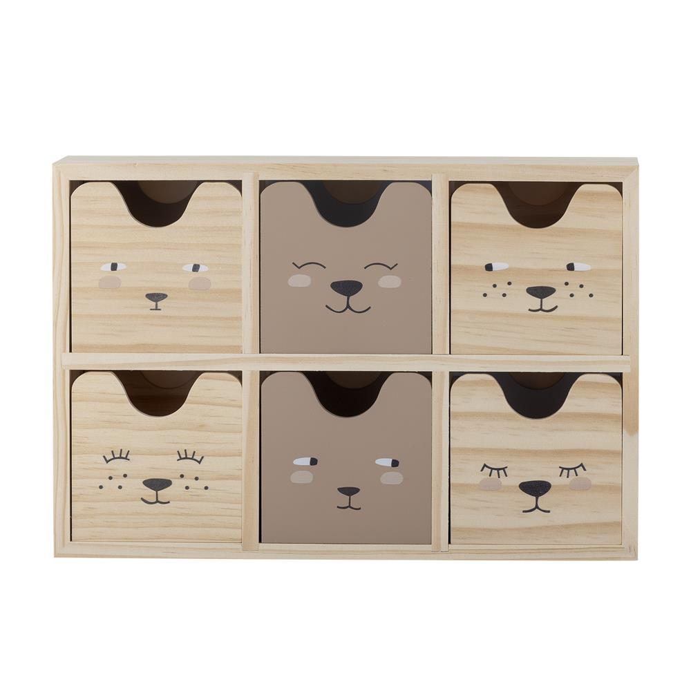 Bloomingville MINI Calle Aufbewahrungsbox, Schreibtisch-Organizer, Kinderzimmer, dänisches Design