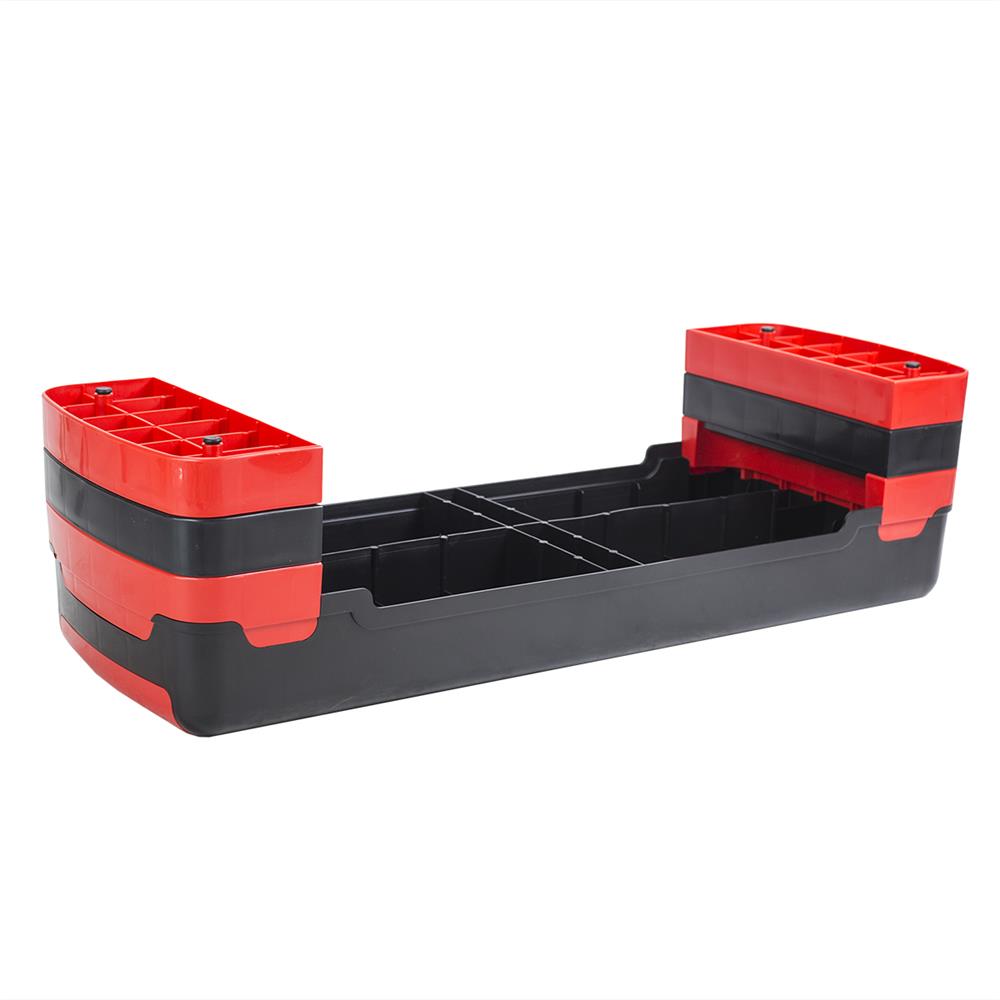 Aerobic Stepper 3-fach höhenverstellbar Schwarz/Rot für Fitness und Workout | HMS AS005