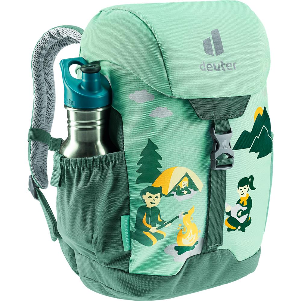 deuter Schmusebär, Kinderrucksack, Camping (grün), Kindergartenrucksack