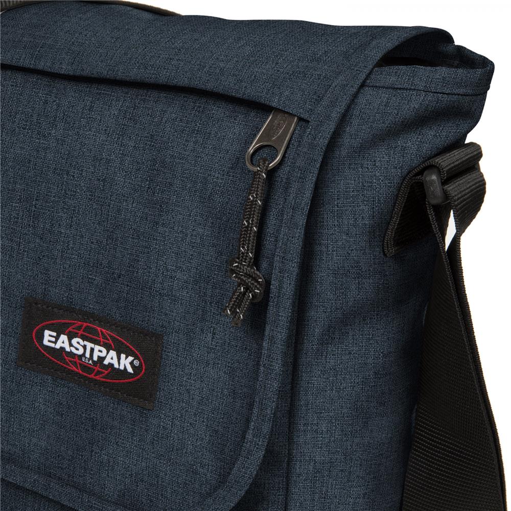 Eastpak DELEGATE +, Umhängetasche, Triple Denim (blau), 20L, Laptoptasche, Messenger-Tasche