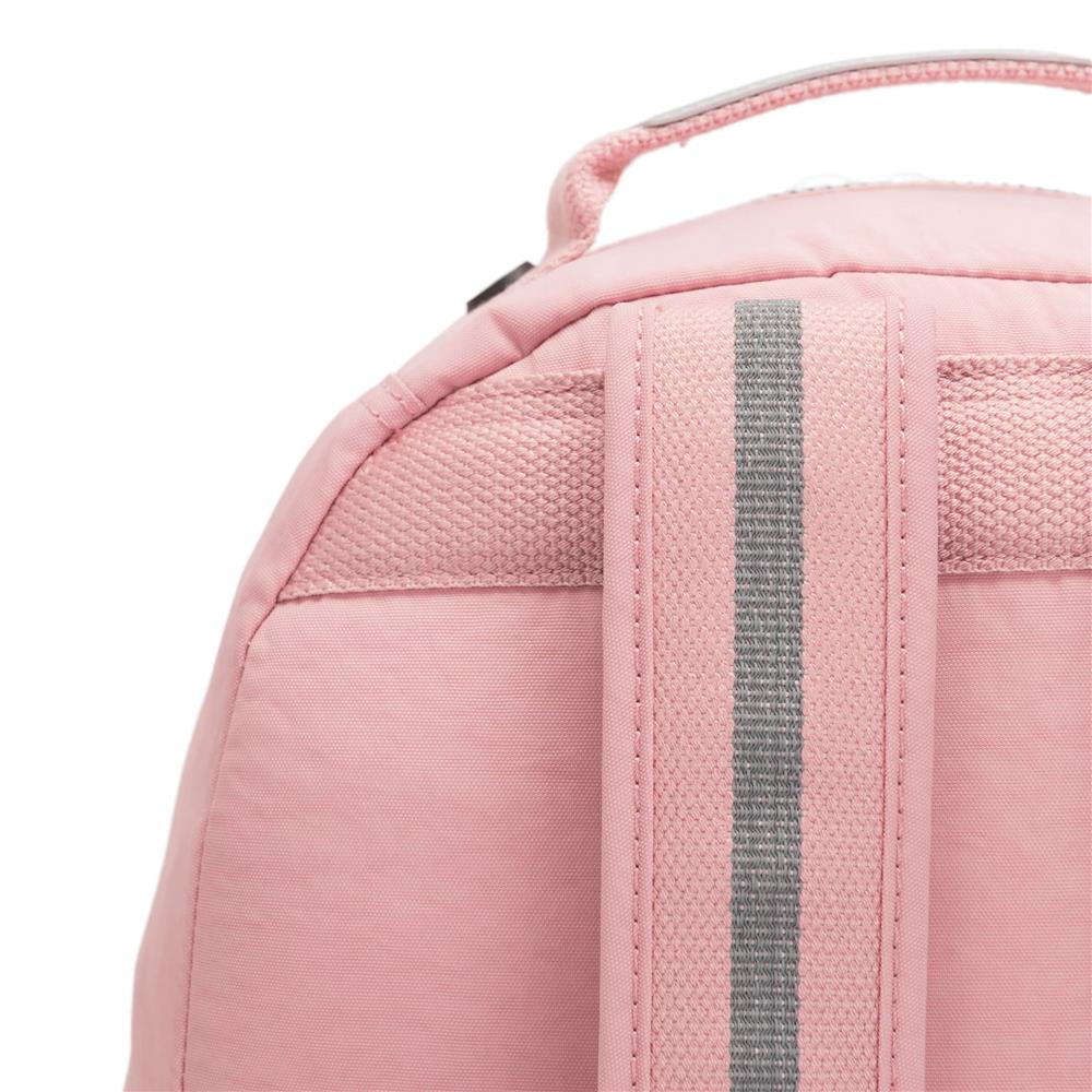 Kipling SEOUL L, Großer Schulrucksack mit 15-Zoll-Laptopfach, 27L, Bridal Rose (rosa)
