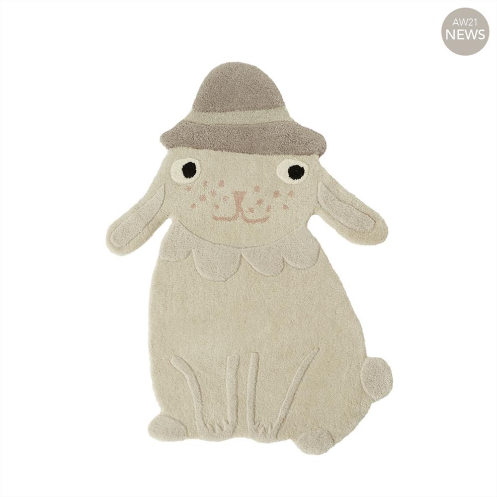 OYOY Mini - Kinderteppich Hase Hopsi, Spielteppich