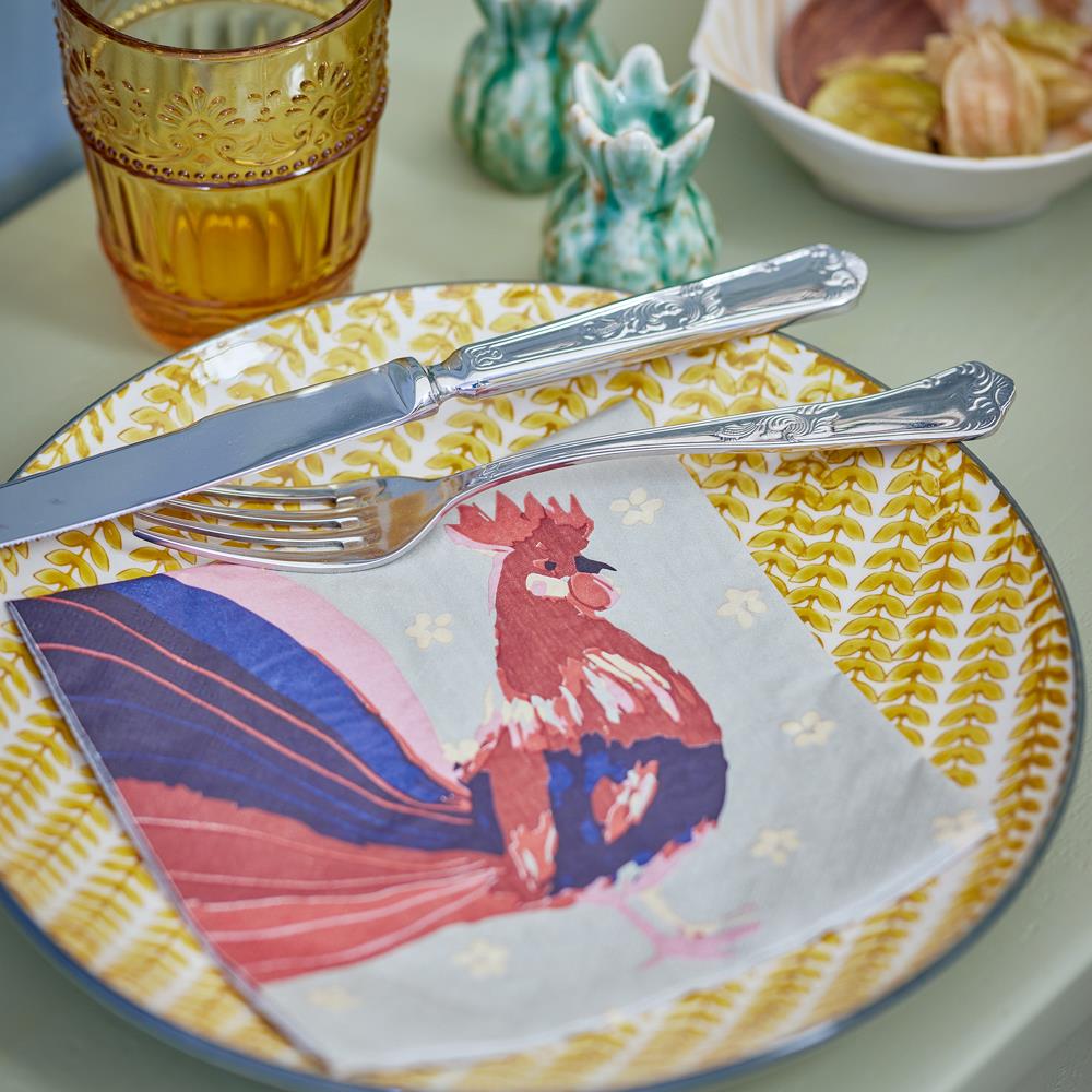 Bloomingville Hanaia Servietten Bunt Papier 33x33cm 20er Pack