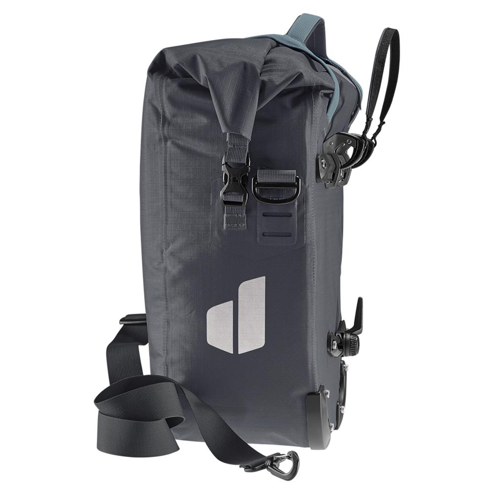 deuter Weybridge, Fahrradtasche, graphite (grau), 20L+5L, mit Bagfix-Halterung
