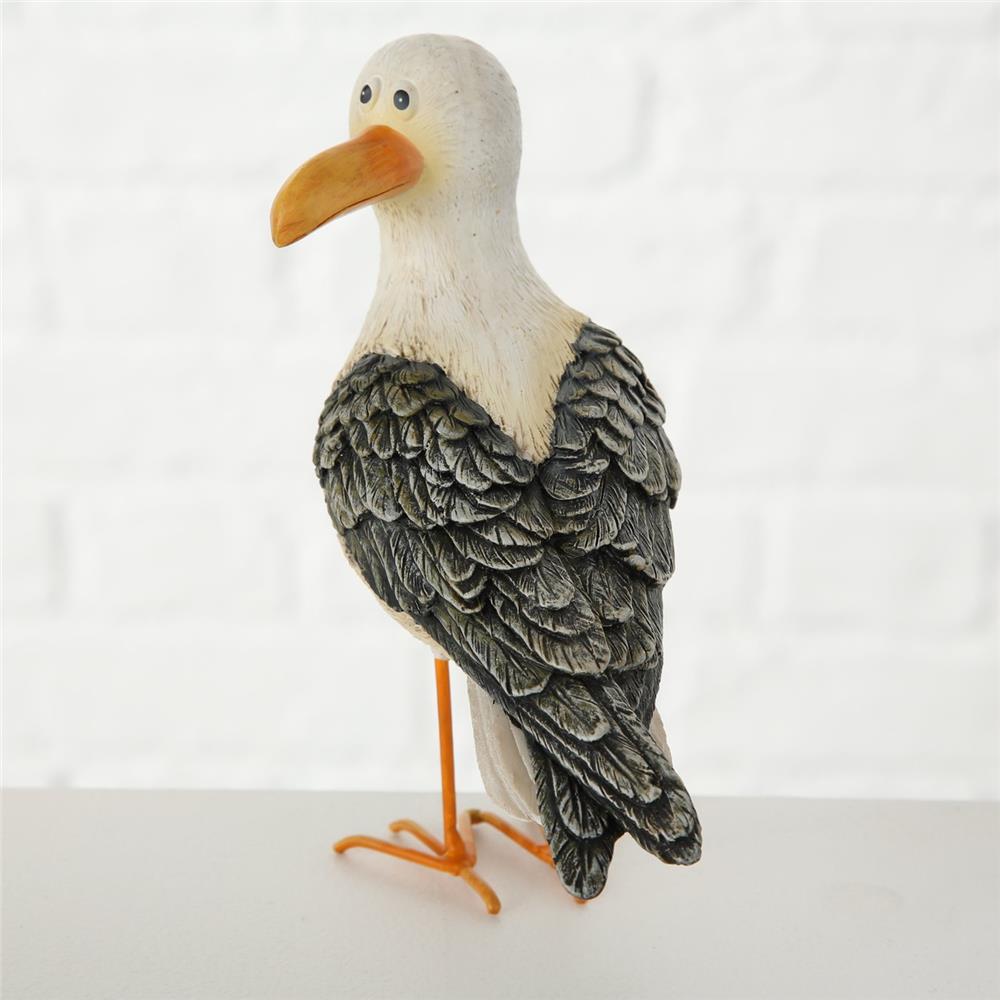BOLTZE Dekofigur Möwe Leni stehend 15 cm Maritimes Design | 1 Stück zufällige Variante