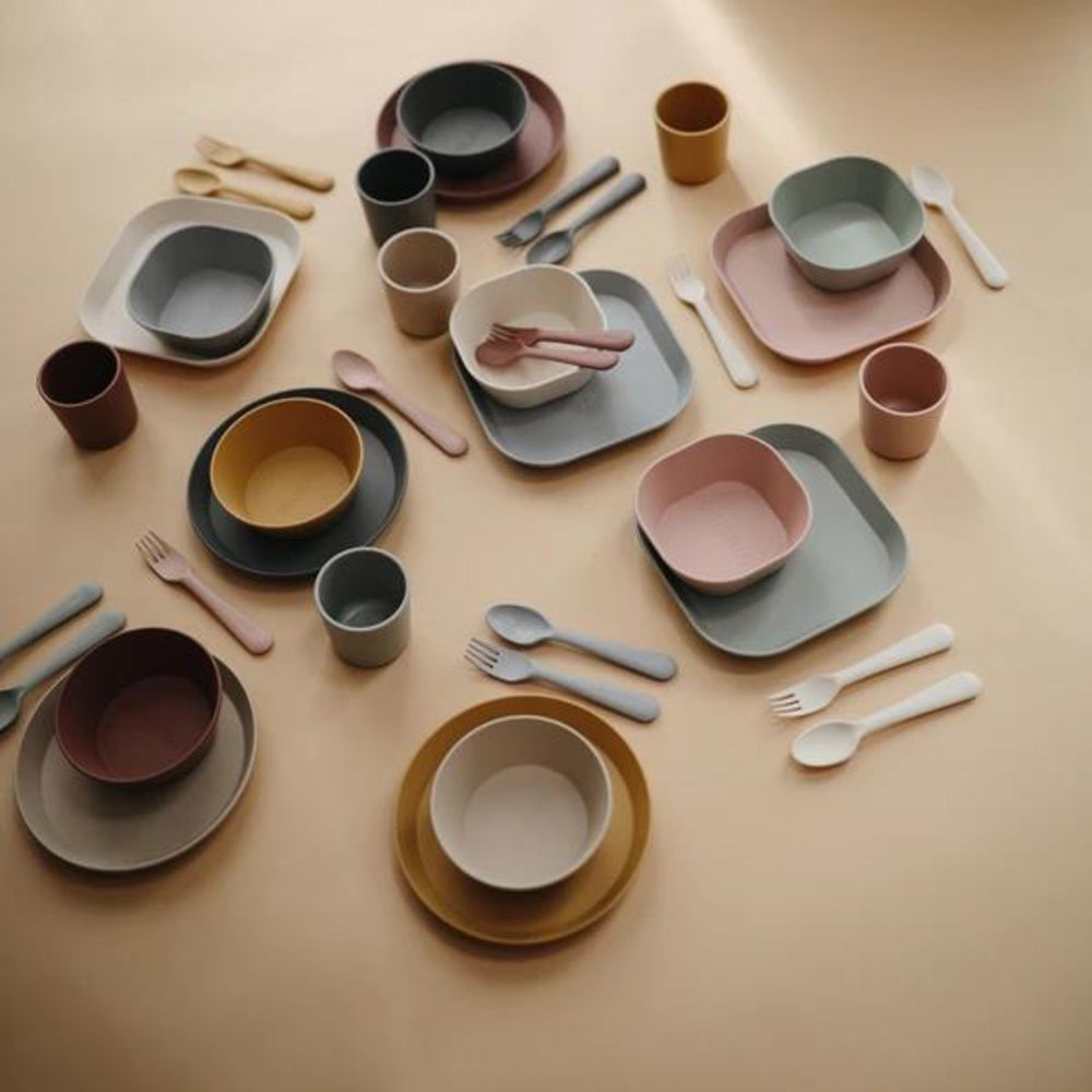 Mushie Trinkbecher 2er Set, Smoke, BPA-frei