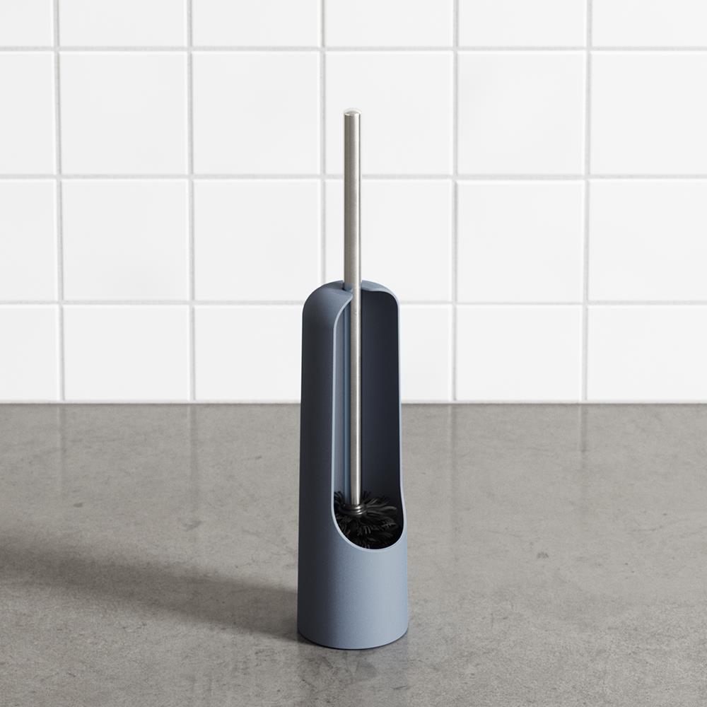 Umbra Touch Toilettenbürstenhalter, WC-Garnitur, WC-Bürste mit Halter, in Schieferblau