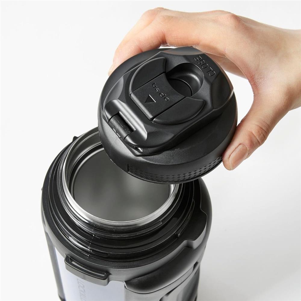 LocknLock Isolierkanne 1,5 L Blau - Thermoskanne Edelstahl mit Becher & Tragegurt
