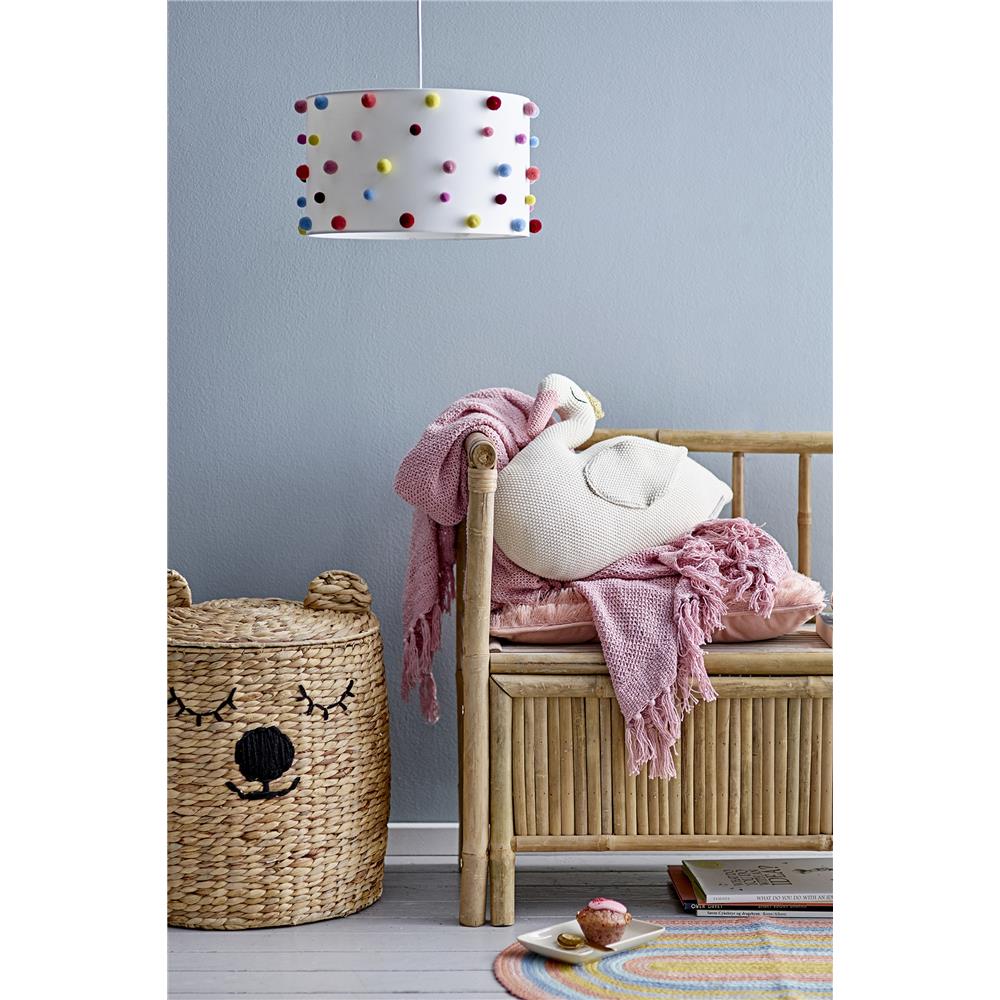 Bloomingville MINI Aufbewahrungskorb Bär Natur 42 x 50cm Seegras Deckel Korb Teddy dänisches Design