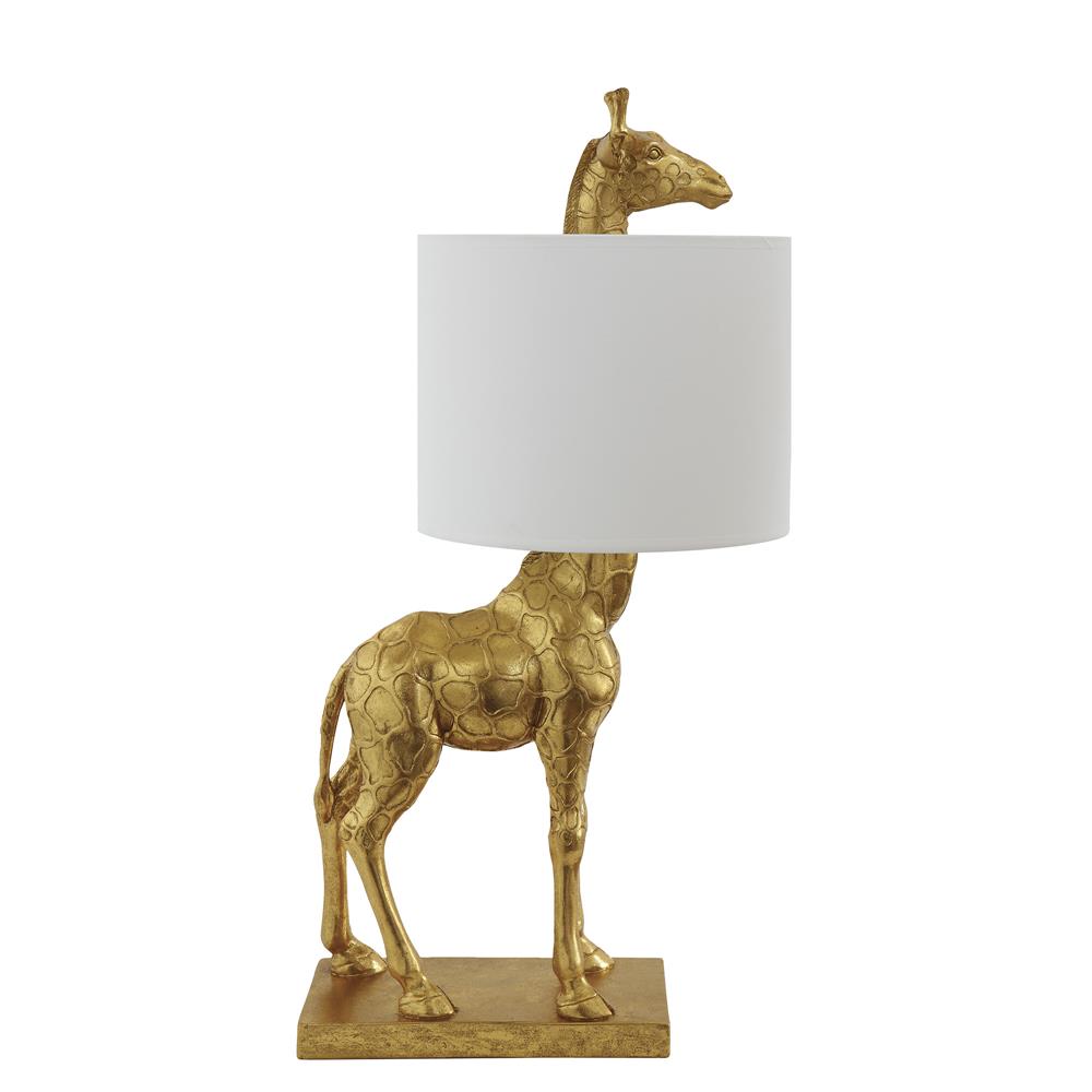 Bloomingville Silas Tischlampe Gold Polyresin Giraffe Dekolampe Tischleuchte dänisches Design