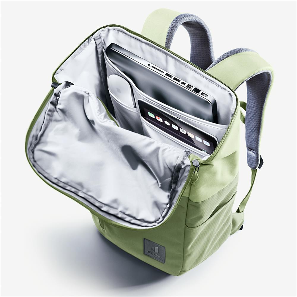deuter UP Stockholm, Rucksack, mineral-grove (grün), 28L, mit Flaschenhalter und Tabletfach