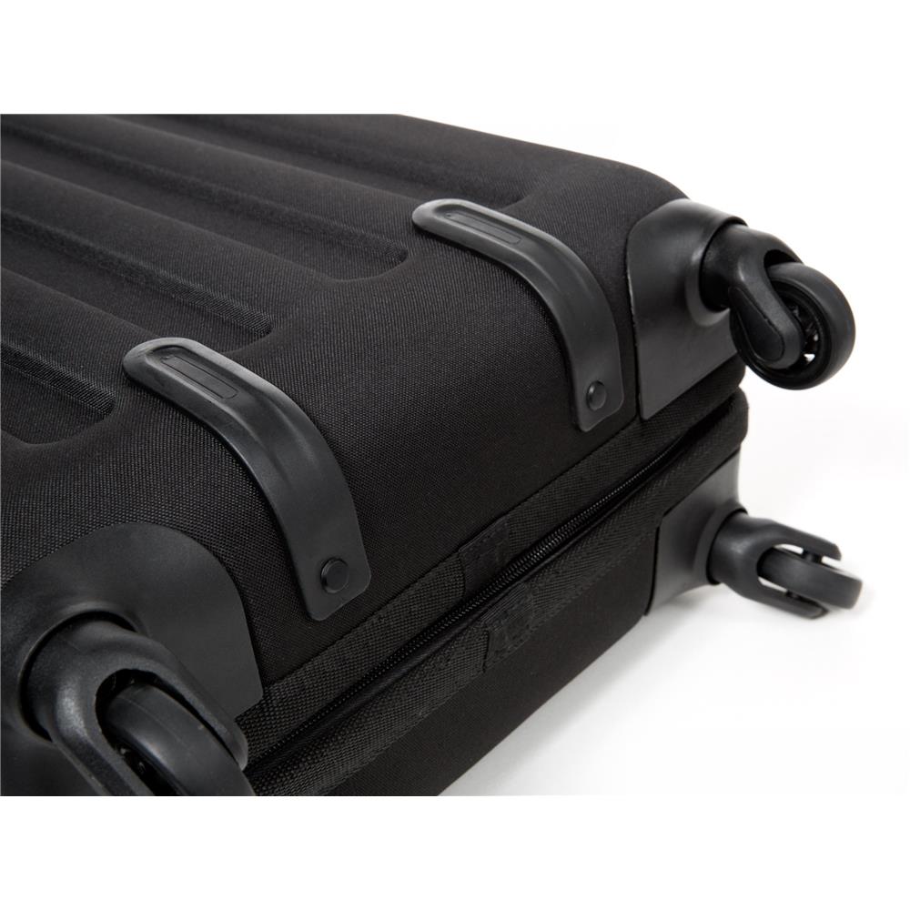 Eastpak TRANZSHELL S, Kleiner Reisetrolley, Black (schwarz), 32L, Rollkoffer mit 4 Rädern und TSA-Schloss