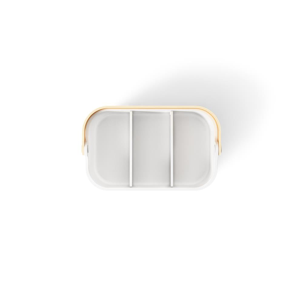 Umbra Bellwood Vorratsschrank Organizer mit 3 Fächern, mittlerer Aufbewahrungsbehälter in Weiß/Natur